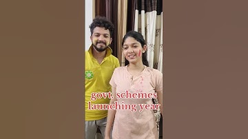 Govt. schemes launching year #shorts #viral #study #shortvideo #trending #trend #govtjobs