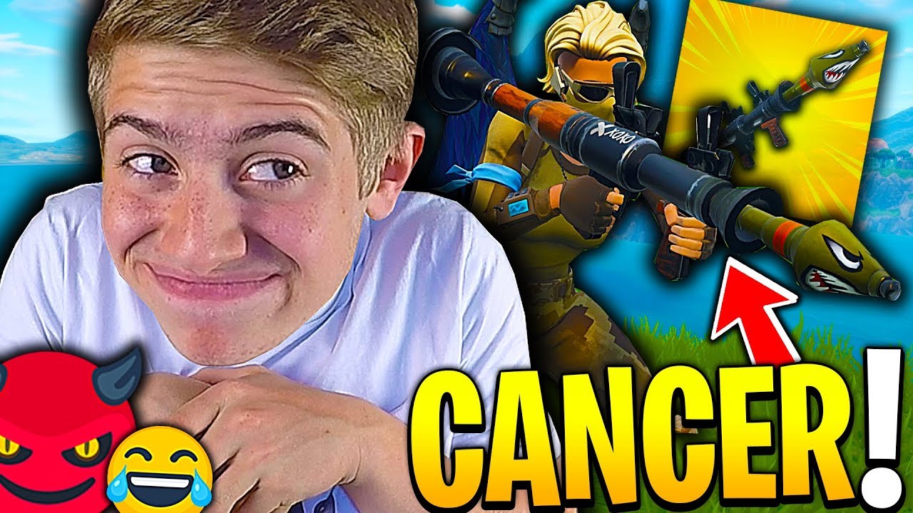 J'AI ESSAYÉ DE JOUER CANCER SUR FORTNITE BATTLE ROYALE ...