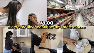 LEVEI MINHA FILHA AO MÉDICO, FIZ UM CANTINHO DO CAFÉ + COMPRINHAS! 🥰 | Mãe Aos 13