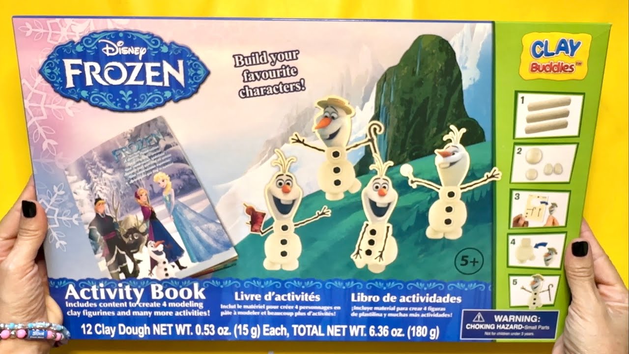 Frozen Clay Buddies unboxing ASMR
