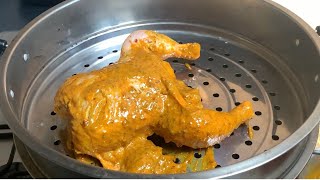 كباب مرغ در ديگ منتو آسان طبخ الدجاج  Chicken Chargha steam roast Kabab  Digi Afghani no oven