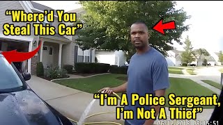 Cop Stops Black Man Washing His Car – Doesn’t Know He’s His Police Sergeant, Career Over