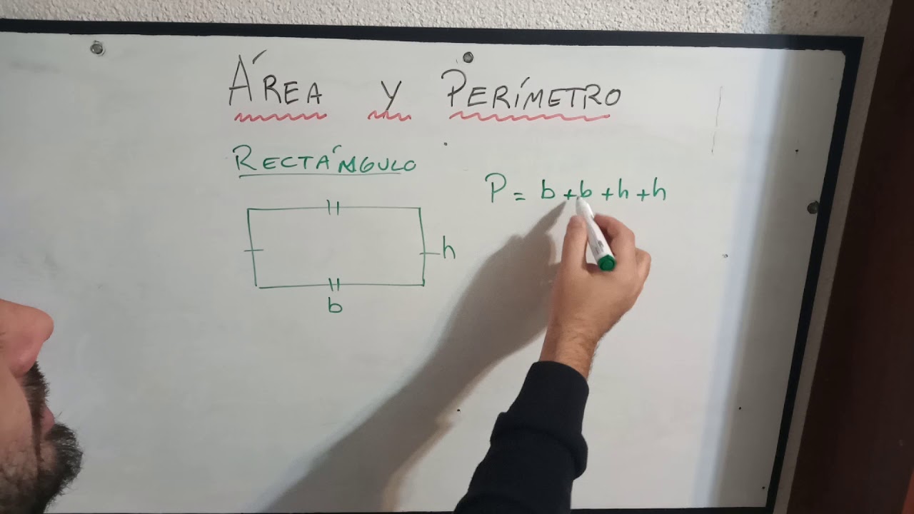 Área O Superficie Y Perímetro De Un Rectángulo Youtube