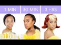 Getting Rihanna's Look in 1 Minute, 30 Minutes, and 3 Hours | Beauty Over Time | Allure