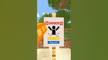 Minecraft Quicksand Trap #minecraft #minecraftmemes