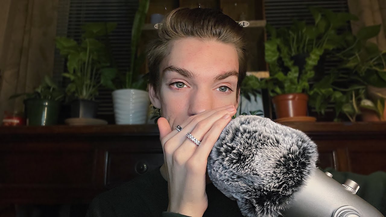 ASMR Cupped Inaudible Whispering ❤️ Unintelligible Whispering 😴 Mouth Sounds & Whisper Ramble 💗