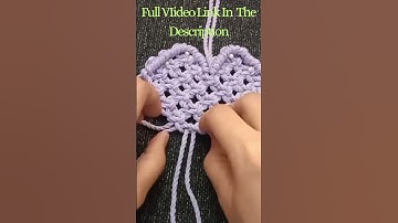 PURPLE HEART charm 💜#macrame #shorts #diy