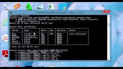 Tugas PSBD DDL, DML dan DCL