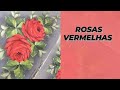 COMO PINTAR ROSAS VERMELHAS