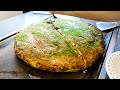【和歌山 橋本】超巨大お好み焼きの作り方「お好み焼 ぼて福」Japanese food Huge okonomiyaki in Wakayama July 29th, 2021