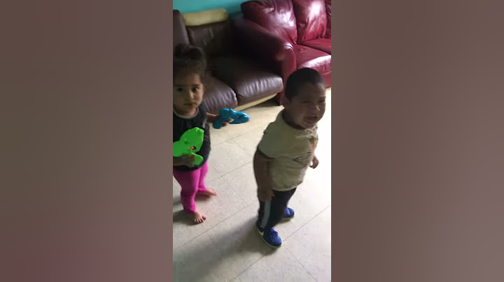 Hermanos gemelos de 2 años peleando
