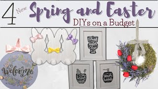 4 NEW DOLLAR TREE AND BUDGET SPRING and EASTER FARMHOUSE DIYS | EASTER DECORATIONS | FARMHOUSE DECOR