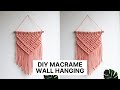 DIY Macrame Wall Hanging Pattern / Square knots and small diamonds