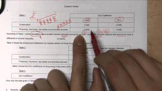 2013 DSE Economics Paper 2 Q7 (Gini Coefficient)