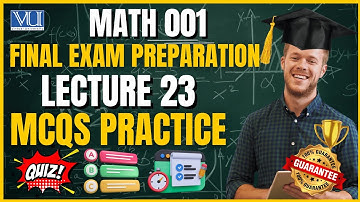 MATH001 Final Term | Lecture 23: Data Representation | Bar Charts, Pie Charts & Tabulation