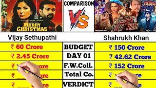Merry Christmas movie vs Happy New Year movie box office collection comparison।।