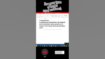 How many types of keys which are use in mysql workbench?? #shorts #short #shortsfeed #viral