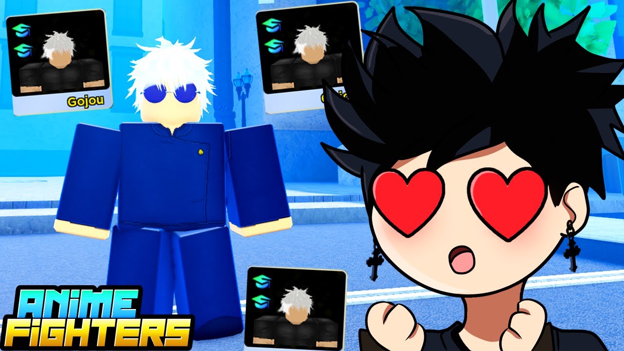 FINALMENTE FIZ o MEU DIVINO GOJO LIMIT BREAK no ANIME FIGHTERS - ROBLOX 