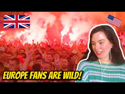 American reacts: INSANE Fan Reactions As ENGLAND BEAT Croatia 4-2! | Goals Reactions!