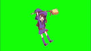 ✔️GREEN SCREEN EFFECTS: Little Witch Academia - Ritoru Witchi Akademia - anime girl