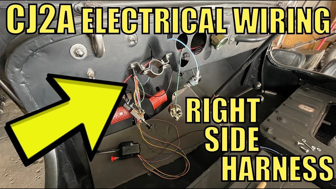 How to WIRE Right Side Harness | 1946-1953 Willys Jeep - YouTube