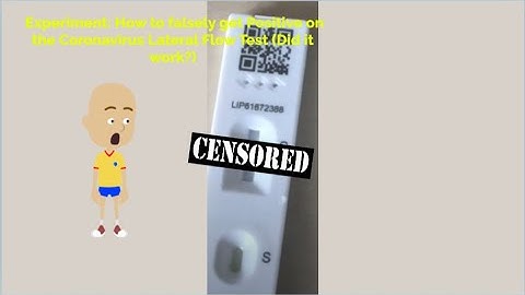 Experiment: How to falsely get Positive on the Coronavirus Lateral Flow Test (Did it work?)