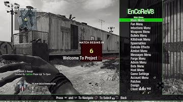 BLACK OPS 1 ENCOREV8 GSC MOD MENU OLD SCHOOL PS3 FREE DOWNLOAD