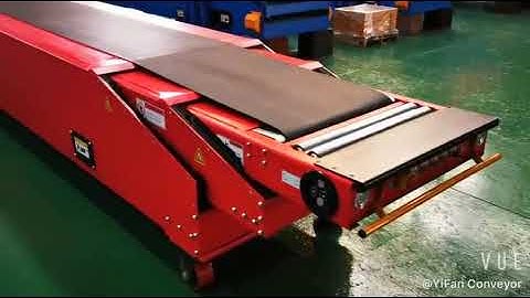 Portable Telescopic Belt Conveyor for Trailer Loading Unloading Display Video