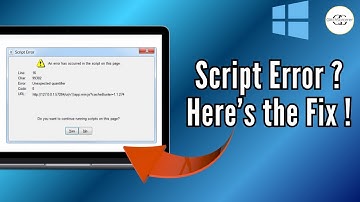 Fix Script Error – “An Error Has Occurred in This Page” (2025 Easy Fix)
