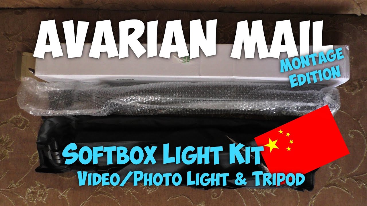 Softbox Light Kit - Video/Photo Light & Tripod /// Avarian Mail