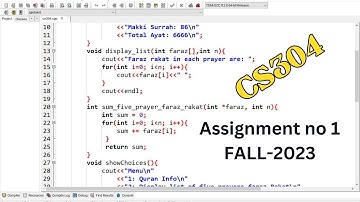 CS304 Assignement 1 Solution Fall 2023 Cs304 Assignment No 1 Fall 2023