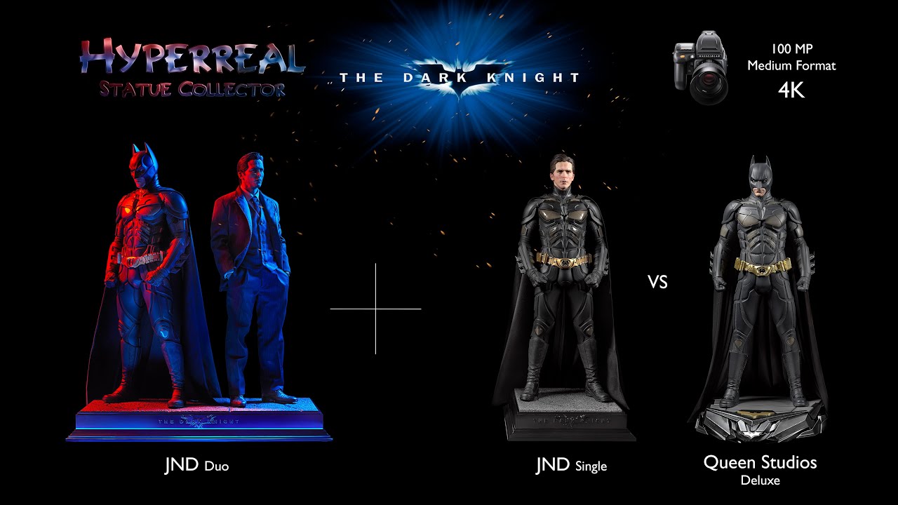 JND Studios – Duo Batman + Bruce Wayne 1/3 The Dark Knight – Statue Collector Édition Limitée - Collection