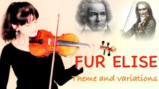 BEETHOVEN'S FUR ELISE - theme and variations for solo violin