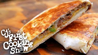 Cheesesteak + Crunchwrap = DELICIOUS | CJ's First Cooking Show | Blackstone Griddle