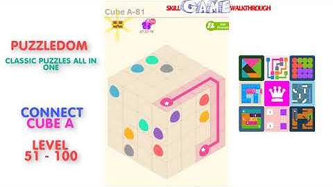 Puzzledom - Connect Cube A Level 51 - 100 - Walkthrough