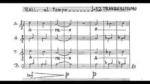 Henryk Górecki - Amen for SATB Choir, Op. 34 (1975) [Score-Video]