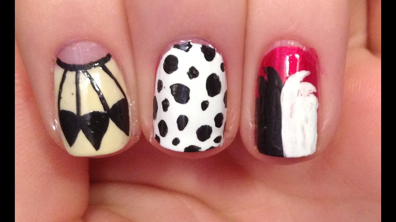 Disney Villains ~ Cruella Nail Art Tutorial 
