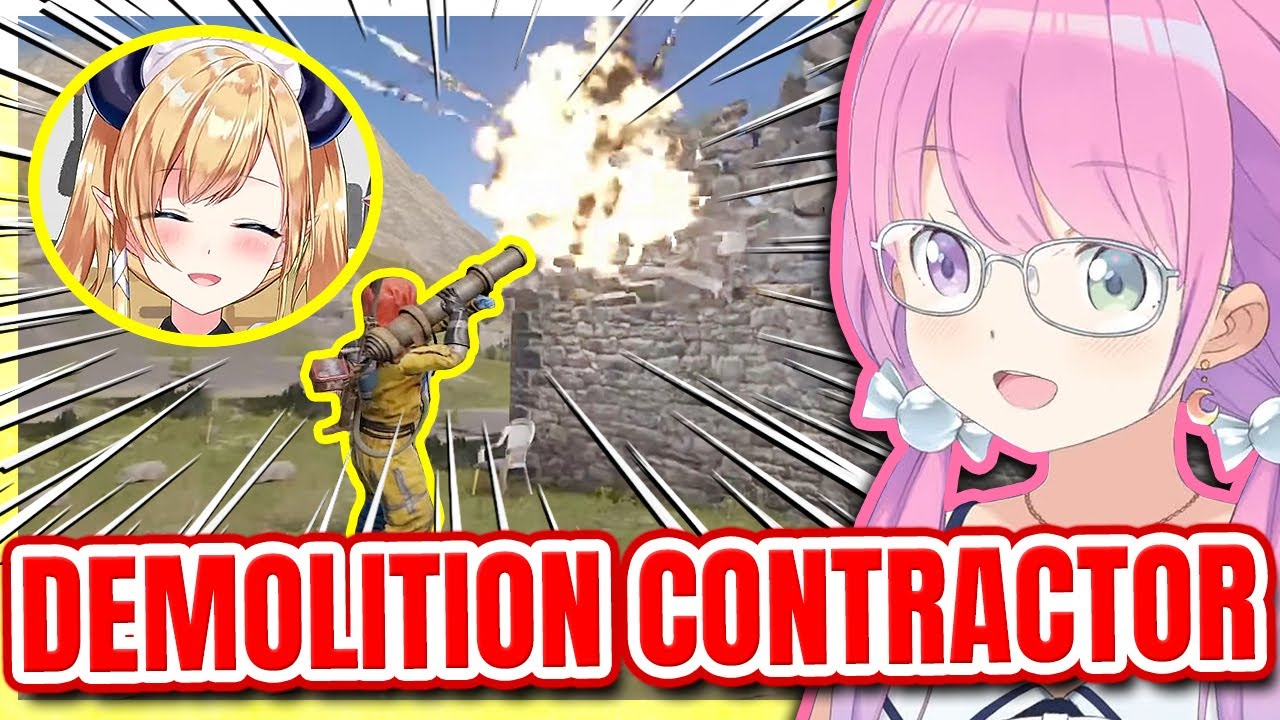 Luna Asked Choco To Demolish Part Of Her Home - Rust 【ENG Sub Hololive】