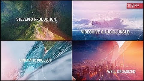 After Effects Template: Parallax Wave Slideshow
