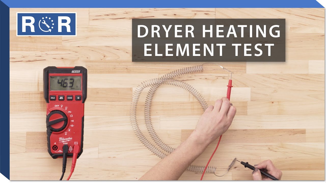 Frigidaire 5300622032 Continuity Test (Dryer Heating Element) YouTube