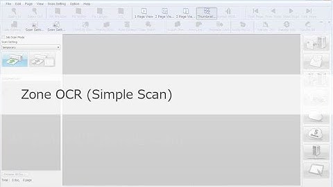 Panasonic "Image Capture Plus" Demo - Zone OCR (Simple Scan)