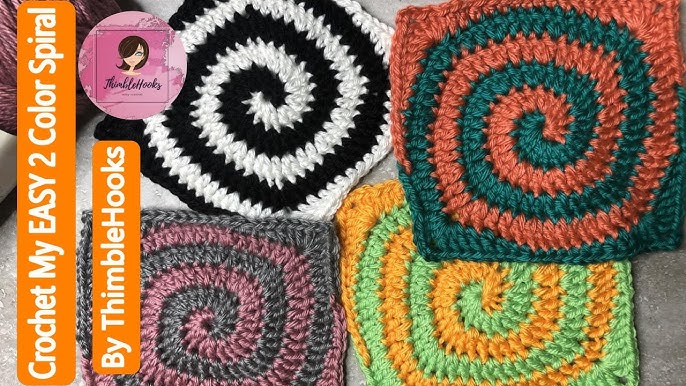 Spiral Granny Square Crochet