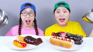 THỰC PHẨM THỰC SỰ VS GUMMY CHOCOLATE THỰC PHẨM THỬ THÁCH DONA Việt Nam