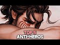 Top 5 des meilleurs antihros dans les mangas