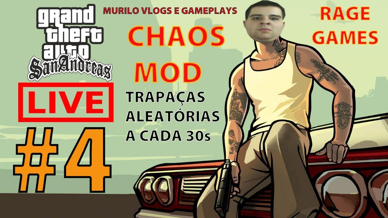 GTA SAN ANDREAS CHAOS MOD (Trapaças aleatórias a cada 30 segundos) #4 