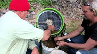 Fine Gold Recovery using ball-mill, gold spiral, amalgam and mercury retort