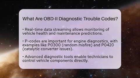 What Are OBD-II Diagnostic Trouble Codes? - Talking Tech Trends