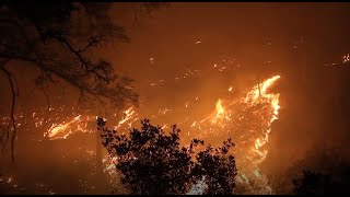 SITES WILDFIRE: Raw video of battle to control Sites Fire on the border of Lake and Colusa counties