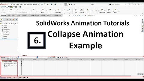 Vid 6: Collapse Animation Example | SolidWorks Animation