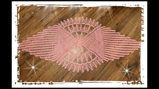 How to crochet 65 long table runner Part 2 of 2.